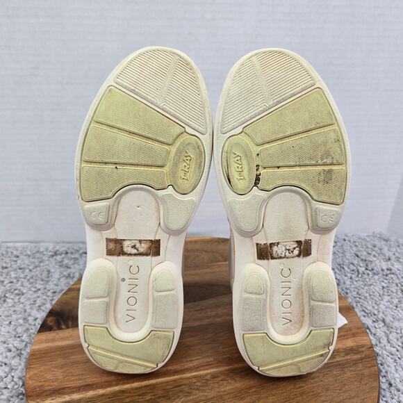 Vionic Olessa Cream Apricot Comfort Casual Daily Walking Sneaker Womens 8.5 Wide - Picture 8 of 12